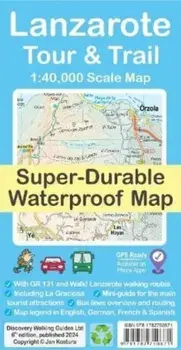 Lanzarote Tour & Trail Map. 6 New edition, Paperback/Jan Kostura