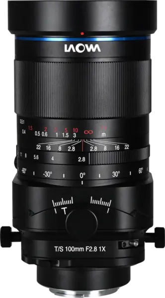 Laowa 100mm f/2.8 Tilt-Shift 1X Macro, Montura Sony FE, Marire 1:1, Inclinare +/-10, Deplasare +/-12mm, Constructie Metalica