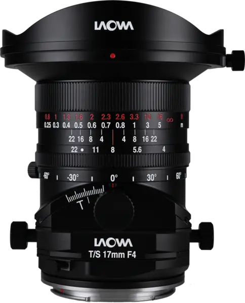 Laowa 17mm f/4 Zero-D Tilt-Shift, Obiectiv Ultra-Wide, Montura Hasselblad XCD, Deplasare 12mm, Inclinare 10 grade, Focalizare