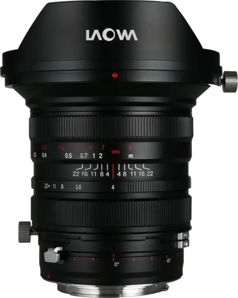 Laowa 20mm f/4 Zero-D Shift, Obiectiv Tilt-Shift, Montura Canon EF, Deplasare +/-11mm, Design Zero-D, Focalizare Manuala