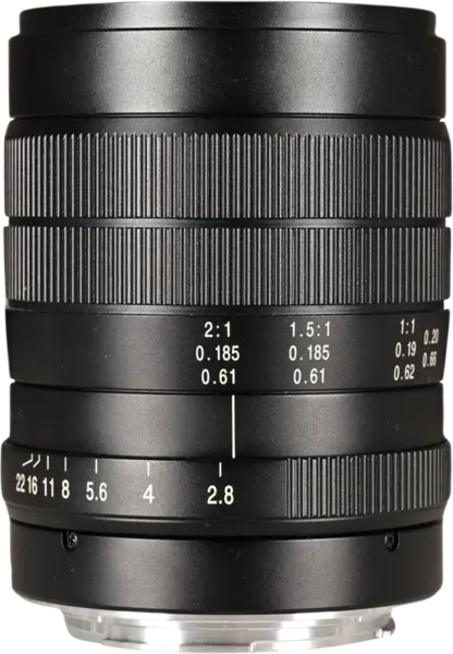 Laowa 60mm f/2.8 2X Ultra-Macro Obiectiv Mirrorless Fix, Montura Canon EF, Marire 2:1, Focalizare Manuala