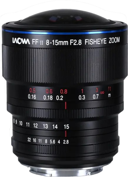 Laowa 8-15mm f/2.8 FF Zoom Fisheye, Obiectiv Fisheye, Montura Sony FE, Format Full Frame, Diafragma f/2.8