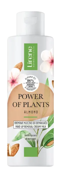 Lapte cremos pentru indepartarea machiajului Migdale Power Of Plants, 200ml, Lirene