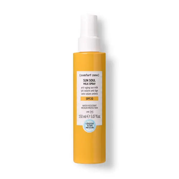 Lapte de corp anti-age fata si corp Comfort Zone Sun Soul Milk Spray SPF20 150ml