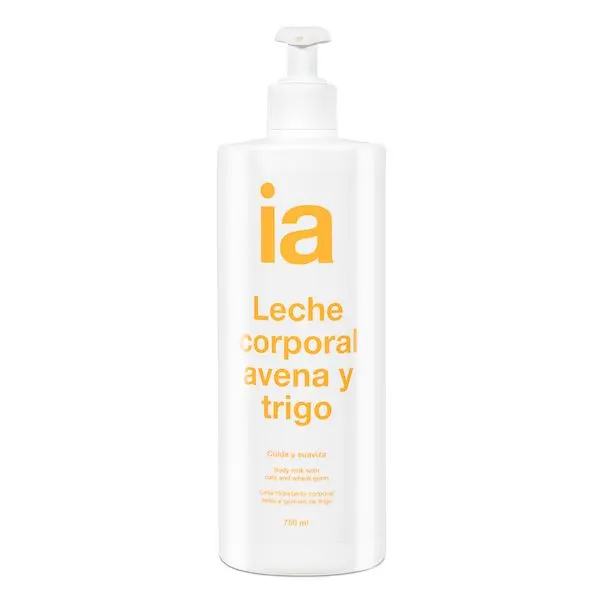Lapte de corp cu extract de ovaz si grau, cu dispenser, Interapothek | 750 ml