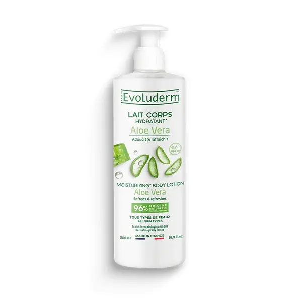 Lapte de corp hidratant Aloe Vera, 500ml, Evoluderm