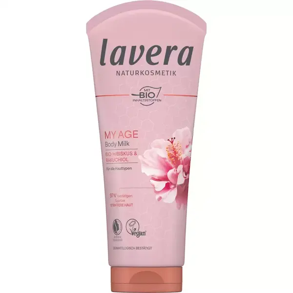 Lapte de corp My Age cu hibiscurs bio si bakuchiol pentru toate tipurile de piele - 200 ml