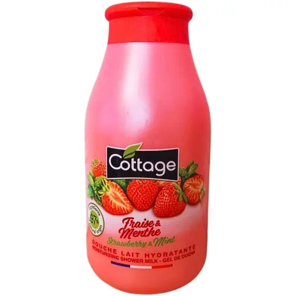 Lapte de Dus Cottage Capsuni si Menta, 250 ml
