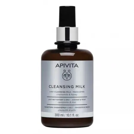 Lapte demachiant 3 in 1, 300 ml, Apivita