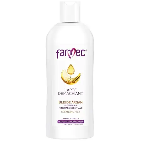 Lapte demachiant cu Ulei de Argan, 150ml, Farmec