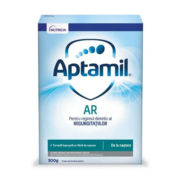 Lapte praf de la nastere AR, +0 luni, 300 g, Aptamil