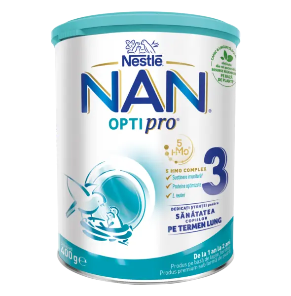 Lapte praf Nan 3 Optipro Premium +12 luni, 400g, Nestle