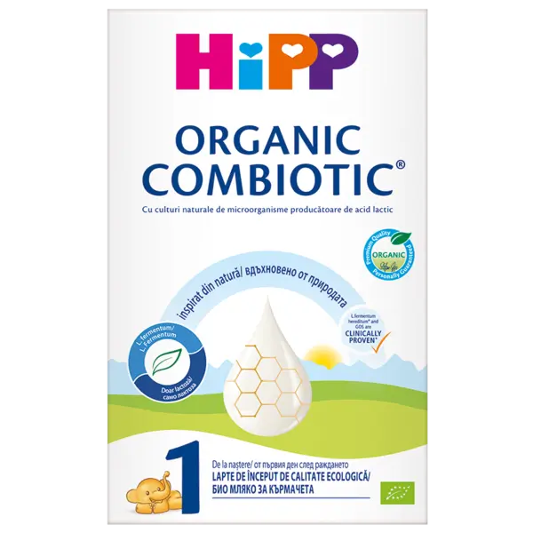 Lapte praf Organic Combiotic 1 incepand de la nastere, 300g, HiPP