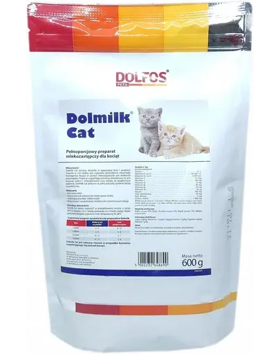 Lapte praf pisoi nou-născuți Dolfos Dolmilk Cat 600 g