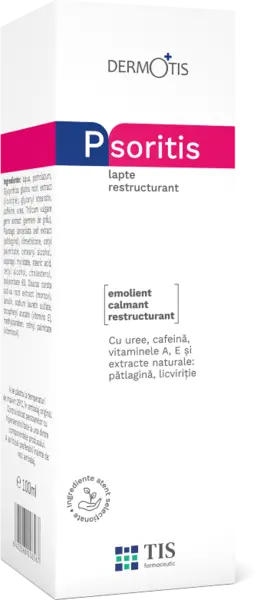 Lapte restructurat PsoriTIS, 100ml, Tis Farmaceutic