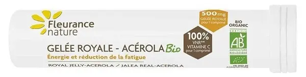 Lăptișor de matcă bio și acerola, 15 comprimate masticabile, Fleurance Nature