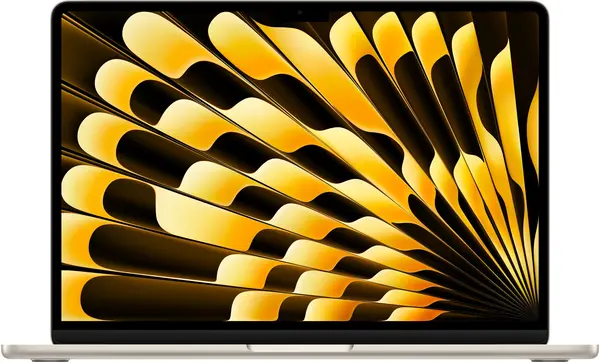 Laptop Apple - MacBook Air 13, 13.6'', M4 10C/8, 16GB/256GB, Starlight
