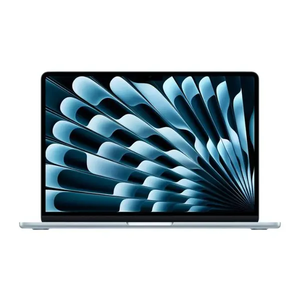 Laptop Apple MacBook Air 13" cu procesor Apple M5, 10 nuclee CPU, 10 nuclee GPU, 16 nuclee Neural Engine, 16GB RAM, 512GB SSD, Sky Blue, Tastatura US English