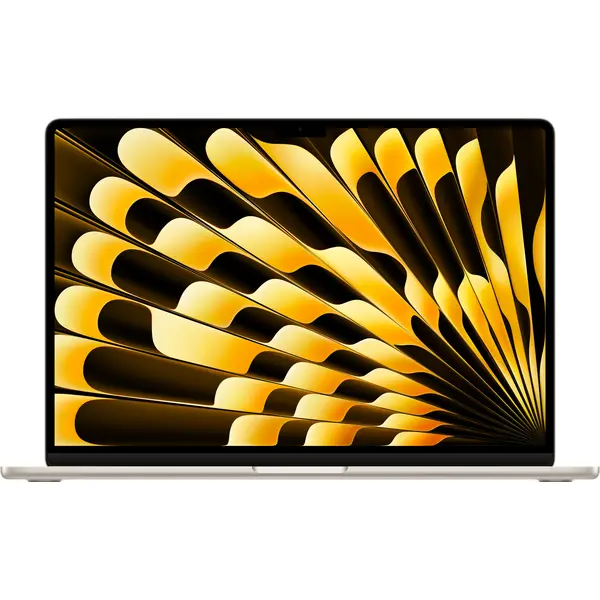 Laptop Apple MacBook Air 15" MW1J3RO/A, Apple M4, 16GB RAM, 256GB SSD, Starlight