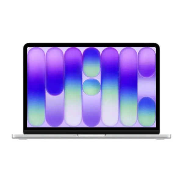 Laptop Apple MacBook Neo 13" cu procesor Apple A18 Pro, 6 nuclee CPU, 5 nuclee GPU, 16 nuclee Neural Engine, 8GB RAM, 256GB SSD, Silver, Tastatura US English