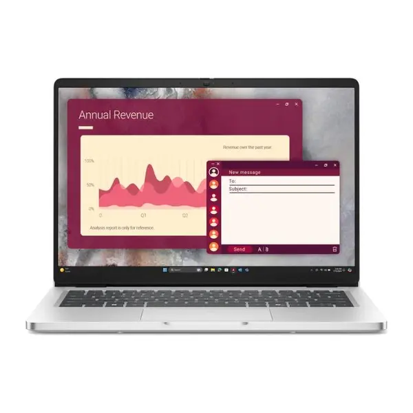 Laptop Business Dell Pro 14, 14'', IPS, Full HD+, cu procesor Intel Core Ultra 5 235U, 16 GB DDR5, 512 GB SSD, Intel Graphics, Ubuntu Linux