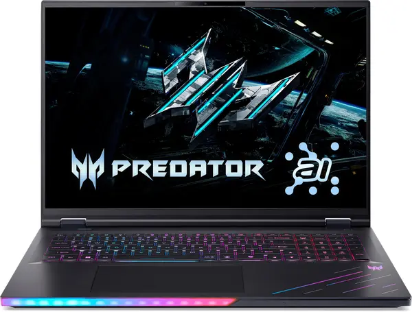 Laptop de gaming Acer - Predator Helios 18 AI, 18'', WQXGA, Ultra 9, 250Hz, RTX 5080, 32GB/6TB