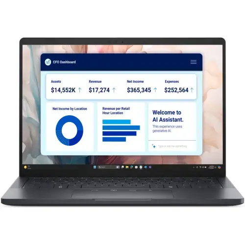 Laptop Dell Pro 13 Premium PA13250 (Procesor Intel® Core™ Ultra 7 268V (12M Cache, up to 5.00 GHz), 13.3inch QHD+ Touch, 32GB LPDDR5X, 512GB SSD, Intel Arc 140V Graphics, Windows 11 Pro, Negru/Gri)