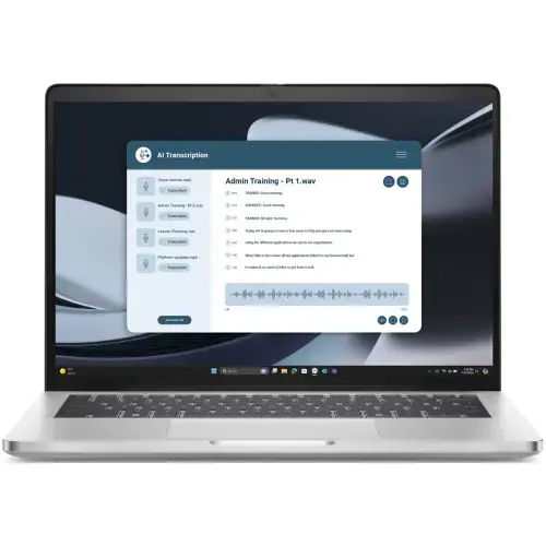 Laptop Dell Pro 14 Plus PB14255 (Procesor AMD Ryzen™ Al 5 PRO 230 (16M Cache, up to 4.90 GHz), 14inch WUXGA, 32GB LPDDR5X, 1TB SSD, AMD Radeon™ 760M Graphics, Win 11 Pro, Argintiu)