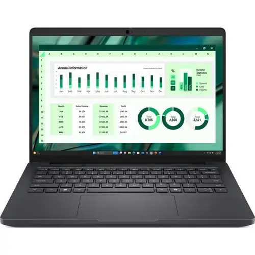 Laptop Dell Pro Max 14 MC14255 (Procesor AMD Ryzen AI 9 HX PRO 370 (24M Cache, up to 5.10 GHz) 14inch WQXGA, 32GB LPDDR5x, 1TB SSD, AMD Radeon 890M, Windows 11 Pro, Negru)