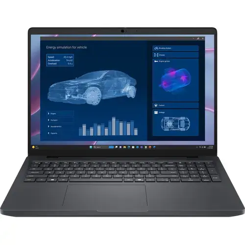 Laptop Dell Pro Max 16 MC16255 (Procesor AMD Ryzen™ AI 7 PRO 350 (16M Cache, up to 5.0 GHz), 16inch FHD+, 32GB LPDDR5X, 512GB SSD, RTX PRO 500 Blackwell @6GB, Win 11 Pro, Negru/Gri)