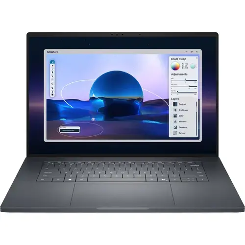 Laptop Dell Pro Max 16 Premium MA16250 (Procesor Intel® Core™ Ultra 7 265H (24M Cache, up to 5.30 GHz), 16inch FHD+ 120Hz VRR, 32GB LPDDR5X, 1TB SSD, RTX PRO 2000 Blackwell @8GB, Linux, Negru/Gri)