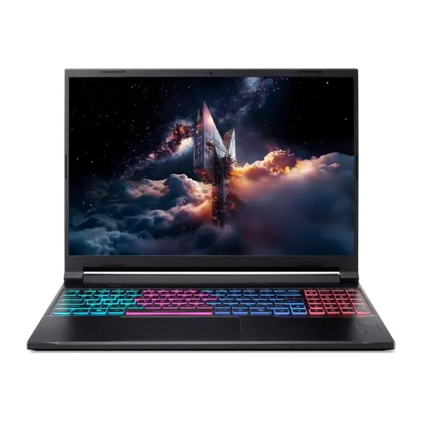 Laptop Gaming Acer Nitro V 16S AI NH.U03EX.002, AMD Ryzen 7 260, 16" WUXGA, IPS, 16 GB RAM DDR5, 1 TB SSD, NVIDIA GeForce RTX 5060, Fara Sistem de operare, Negru