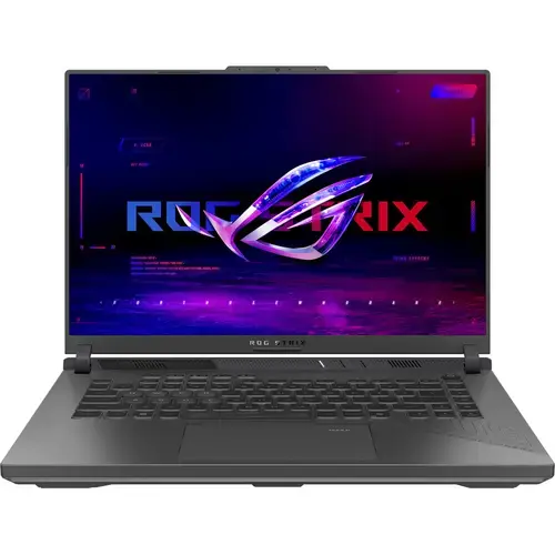 Laptop Gaming ASUS ROG Strix G16 G614PW (Procesor AMD Ryzen™ 9 8940HX (64M Cache, up to 5.30 GHz), 16inch FHD+ 165Hz, 16GB, 1TB SSD, NVIDIA GeForce RTX 5080 @16GB, Negru/Gri)
