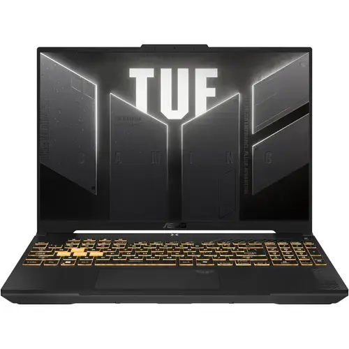 Laptop Gaming ASUS TUF F16 FX607VJB (Procesor Intel® Core™ 5 210H (12M Cache, up to 4.80 GHz), 16inch FHD+ 144Hz, 16GB DDR5, 512GB SSD, NVIDIA GeForce RTX 3050 @6GB, DLSS 3.0, Negru/Gri)