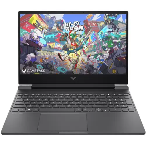 Laptop Gaming HP Victus 15-fa2102nn (Procesor Intel® Core™ 5 210H (12M Cache, up to 4.80 GHz), 15.6inch FHD IPS 144Hz, 24GB DDR5, 1TB SSD, NVIDIA GeForce RTX 5060 @8GB, Negru/Gri)