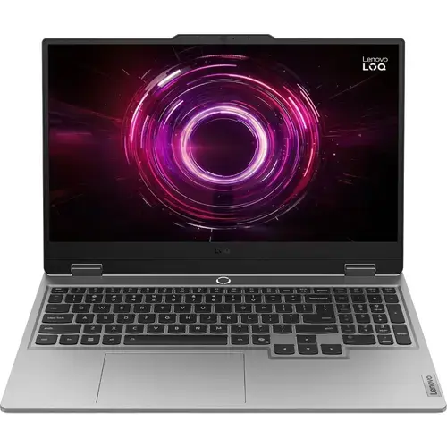 Laptop Gaming Lenovo LOQ 15AHP10 (Procesor AMD Ryzen™ 5 220 (16M Cache, up to 4.9 GHz), 15.6inch Full HD IPS 144Hz, 24GB, 512GB SSD, NVIDIA GeForce RTX 5050 @8GB, No OS, Gri)