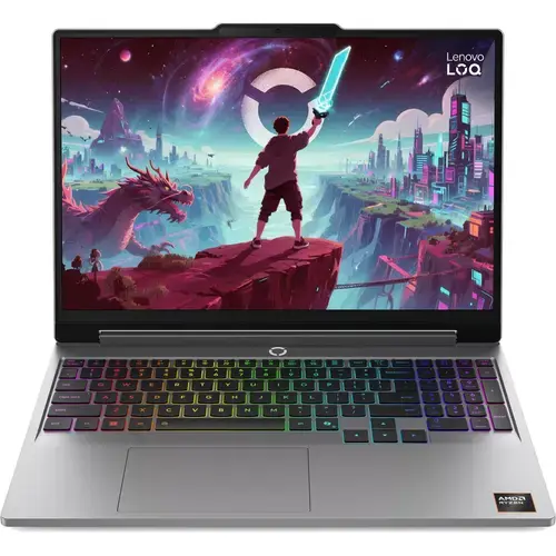 Laptop Gaming Lenovo LOQ 15AHP11 (Procesor AMD Ryzen™ 7 250 (16M Cache, up to 5.1 GHz), 15.3inch WUXGA IPS 165Hz, 16GB, 512GB SSD, NVIDIA GeForce RTX 5050 @8GB, No OS, Gri)