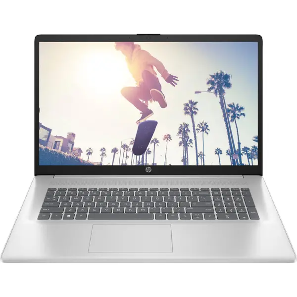Laptop HP 17-cn3001nq 17.3", Intel Core i5-1334U, 16 GB RAM, 1 TB SSD, Intel Iris Xe, FreeDOS, Argintiu