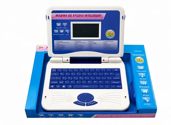 Laptop in Limba Romana cu 80 de activitati - albastru