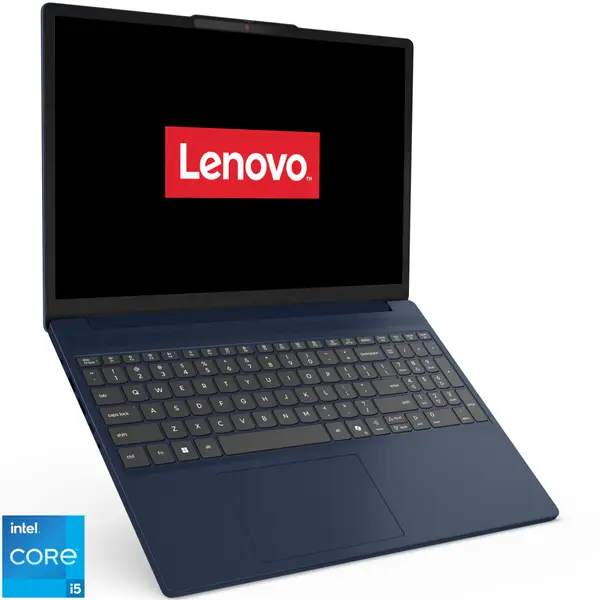 Laptop Lenovo 15.3'' IdeaPad Slim 3 15IRH10, WUXGA IPS, Procesor Intel Core i5-13420H (12M Cache, up to 4.60 GHz), 16GB DDR5, 512GB SSD, Intel UHD, No OS, Cosmic Blue
