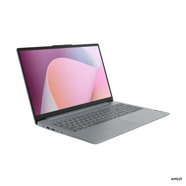 Laptop Lenovo IdeaPad Slim 3 15ABR8 Office, 15.6 inch, AMD Ryzen 5 5625U pana la 4.3 GHz, 8GB RAM, 512GB SSD, AMD Radeon Graphics, Windows 11 Home, Arctic Grey