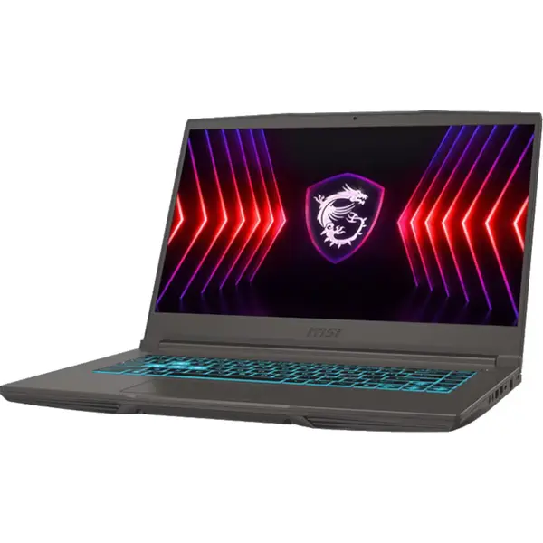 Laptop MSI Thin 15 B13VE 15.6", Full HD 144Hz, Intel Core i5-13420H, 16 GB RAM, 512 GB SSD, Free DOS, Cosmos Gray