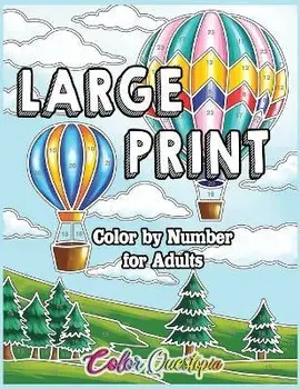 Large Print Color by Number for Adults: Coloring Book Volume 2 - A Variety of Simple, Easy Designs for Relaxation, Paperback/Color Questopia