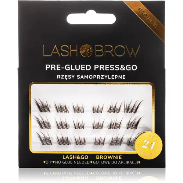 Lash Brow Press&Go Self-Adhesive Eyelashes gene false smocuri autoadezive Lashy Brownie 1 buc