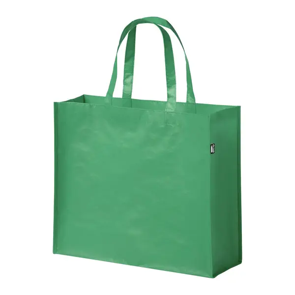 Laster sacoșă cumpărături, material reciclat RPET - verde