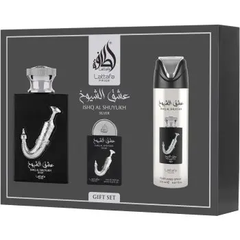 Lattafa Pride Ishq Al Shuyukh Silver set cadou unisex