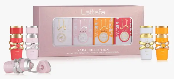 Lattafa - Yara Mini Collection, set cadou, apa de parfum, 4x5ml