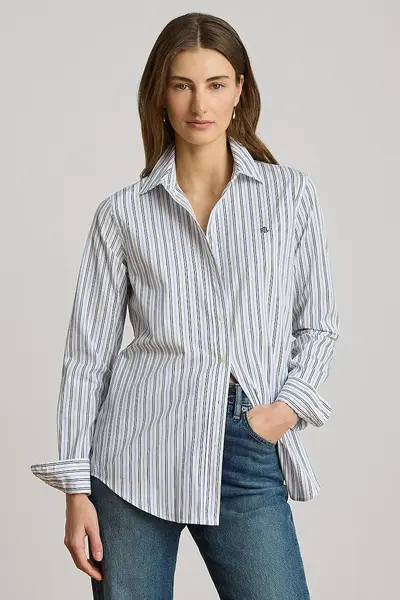 Lauren Ralph Lauren cămașă pentru femei, din bumbac