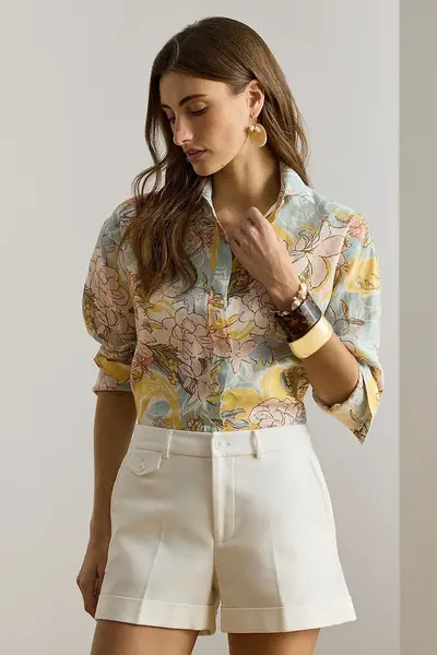 Lauren Ralph Lauren cămașă pentru femei, din in