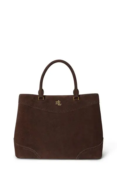 Lauren Ralph Lauren geantă shopper pentru femei din piele întoarsă
